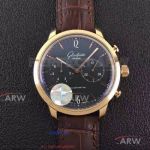 HZ Factory Glashutte Original Senator Sixties Chronograph Black Dial Rose Gold Case 42 MM 9100 Watch 
